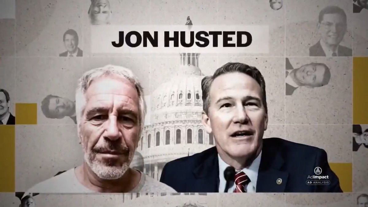 Subject of Sherrod Brown's very first TV ad of the 2026 election cycle, as he looks to reclaim his Senate seat in Ohio? A certain deceased financier. The ad attacks GOP incumbent Jon Husted for supposedly being tarnished by Epstein, because he once took donations from Les Wexner