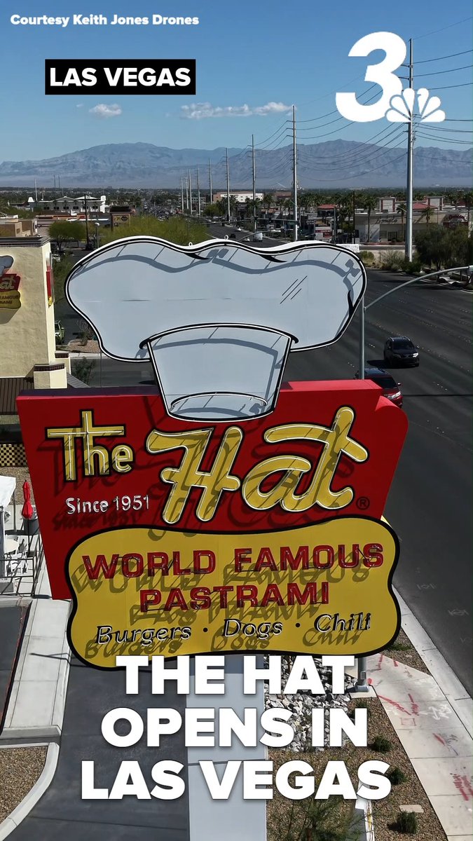 Pastrami fans, rejoice: The Hat has finally arrived in Las Vegas. The SoCal favorite, known for serving pastrami sandwiches since 1951, opened its newest location on Rainbow Boulevard Wednesday. MORE: Video courtesy Keith Jones Drones.