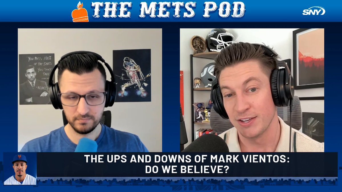 "He needs to turn this into a real hot streak because this lineup does not have a lot of power when he's not going at all" Connor Rogers and @PSLtoFlushing discuss Mark Vientos' ups and downs on The Mets Pod: