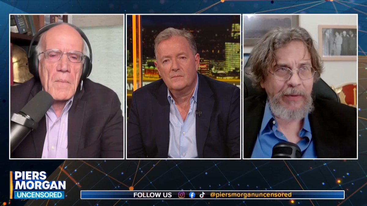 "The US has schizophrenia! If Trump wants to negotiate, he's 'sold out'... if he forces Iran to negotiate - he's Hitler!" Victor Davis-Hanson says Trump is "reacting to political pressure" with the Iran War. 📺 Piers Morgan | Victor Davis Hanson | Dr. Roy Casagranda