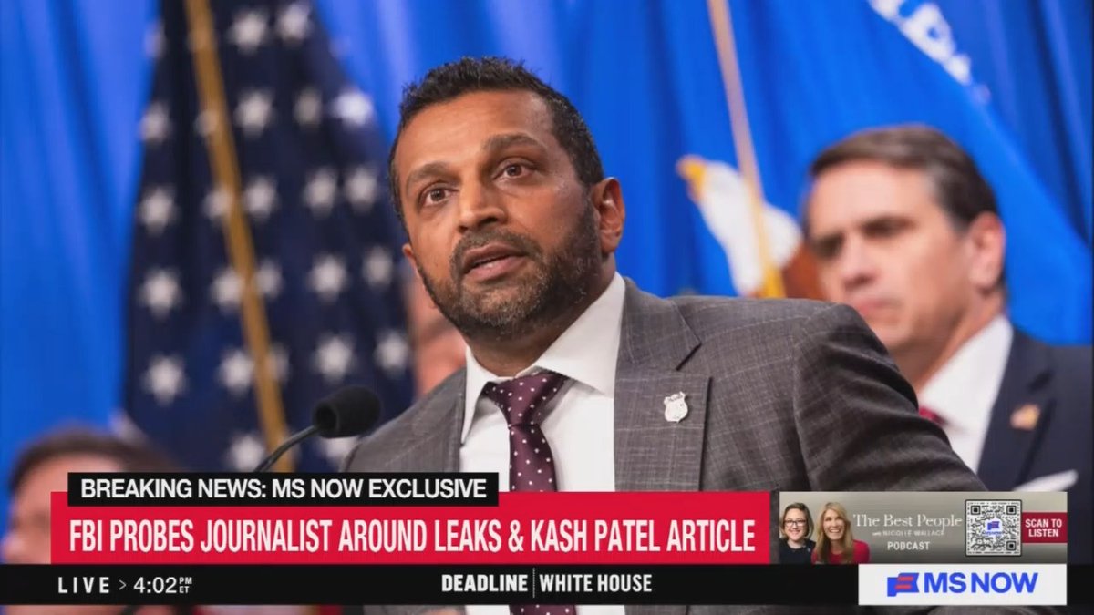 Reporter: If The Atlantic's reporting is actually defamation, as Kash Patel claims, that would mean that Patel can prove it is all false and was printed with malice. But if that's true, then it cannot also be true that a criminal leak investigation is necessary, the kind normally reserved for the disclosure of real information. Those two are in legal contradiction.