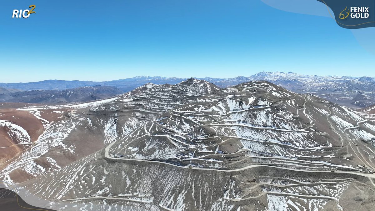 💪🇨🇱 High altitude mine production continuing to ramp up at the Fenix Gold Mine.