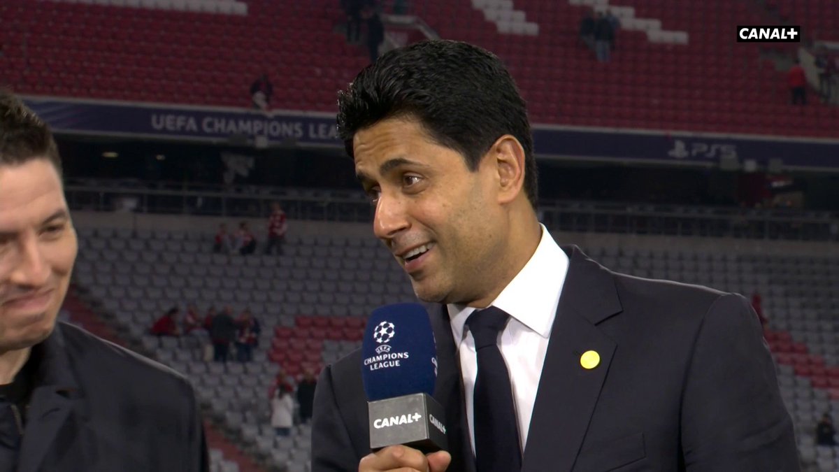🚨🚨 Nasser al-Khelaïfi 🇶🇦 : « ON A PAS DES JOUEURS. ON A DES GUERRIERS !!!!!! » 🤩❤️💙 🎥 CANAL+ Foot