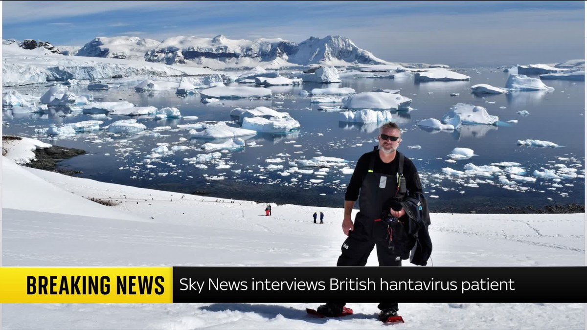 BREAKING: Sky News has interviewed the British hantavirus patient who was evacuated to the Netherlands earlier today. Martin Anstee has told us that 'I have no idea how long I'll be in hospital'. Follow our live blog for more updates:
