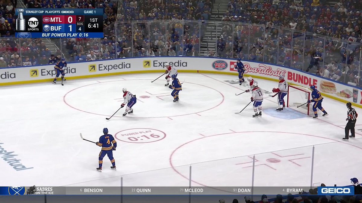Josh Doan and Zach Benson right in the middle of the madness on Ryan McLeod's goal 👊