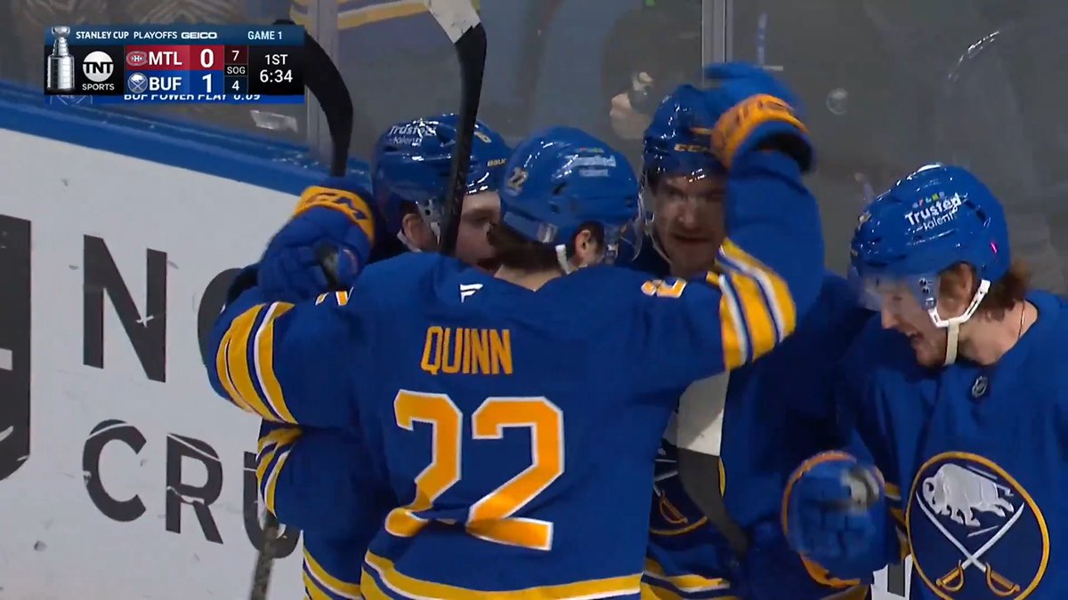 IT'S A POWER-PLAY GOAL! The Buffalo Sabres are up 2-0! 📺: NHLonTNT, Sportsnet, &amp; TVA Sports