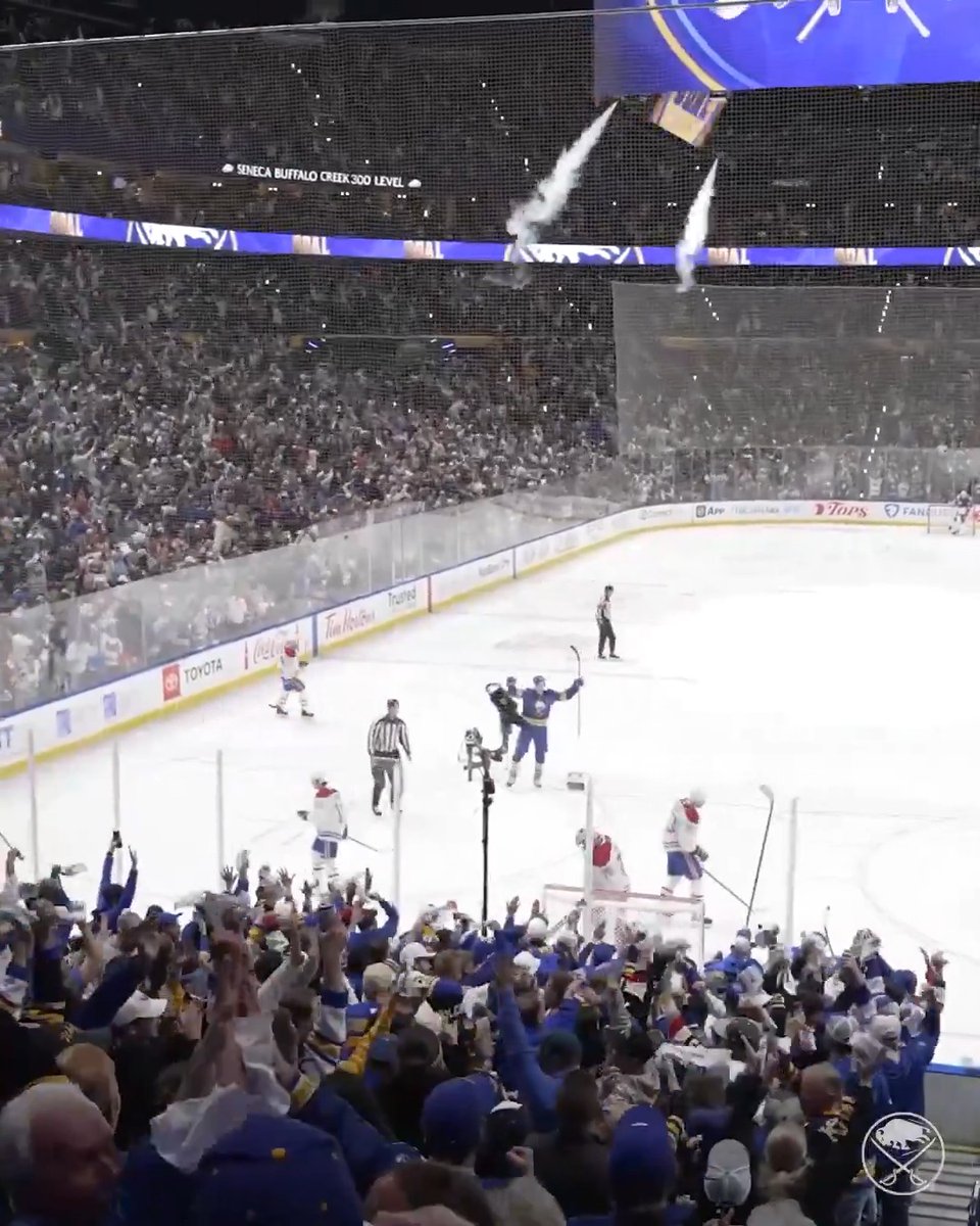 This is playoff hockey in Buffalo! 🤩 #LetsGoBuffalo | NHL