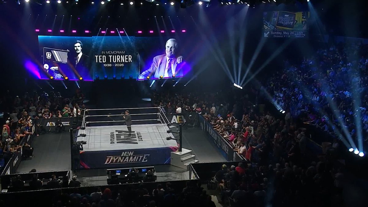 All Elite Wrestling honors a man who changed pro wrestling forever, Ted Turner, whose contributions to television, pro wrestling and more are impossible to measure. @TonySchiavone24 and Sting pay tribute to the legend on behalf of us all. Rest in Peace – and thank you.