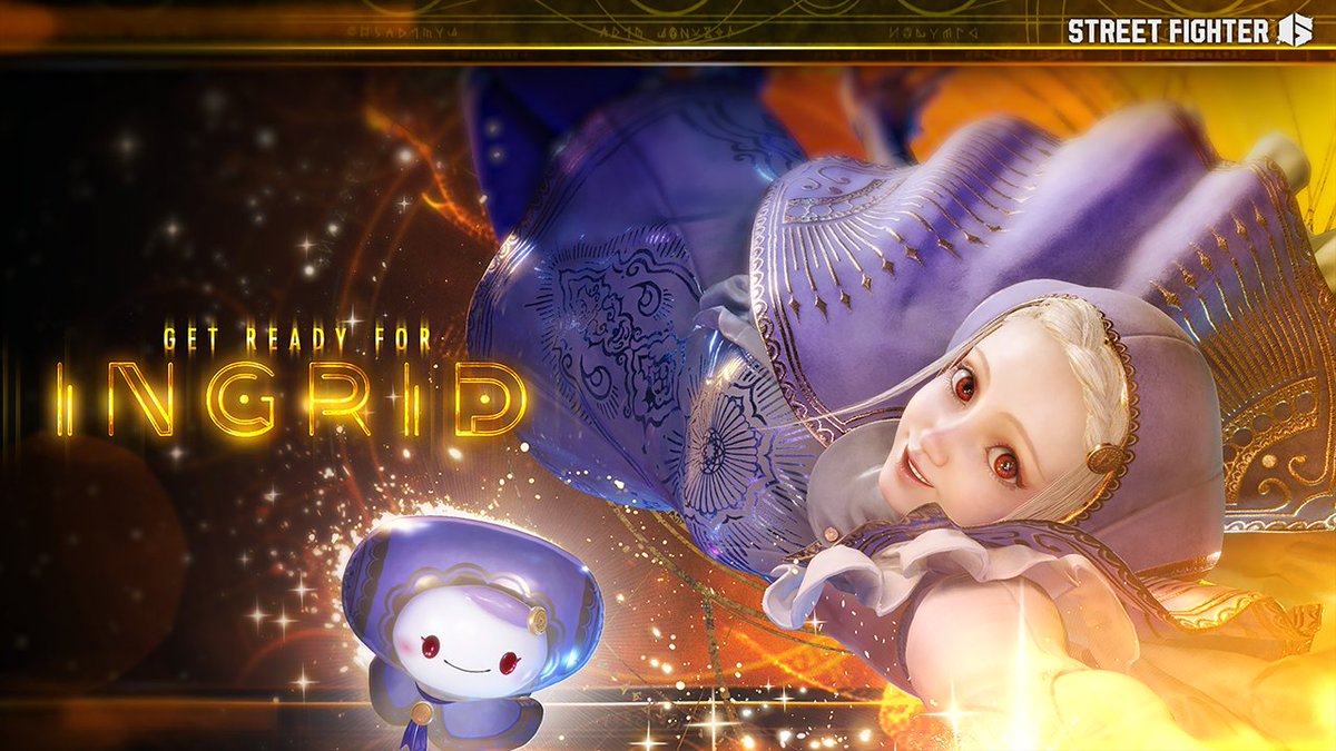 #スト6 #イングリッド の参戦に備えよう ファイティングパス「Get Ready for イングリッド!」が本日16時より配信👏 プレミアム報酬では「ファイティンググラウンド」で使用可能な ☑マノンとマリーザの新しいEXカラー ☑ルークとアレックスの新しい乱入ビジュアル など盛りだくさん‼
