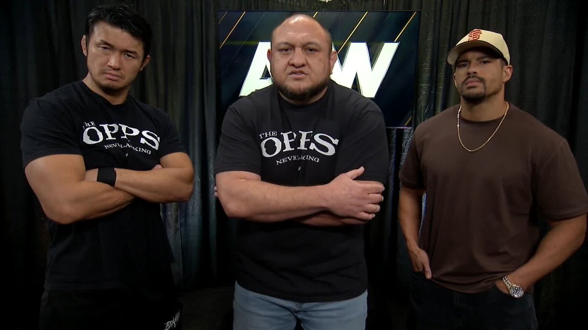 .Samoa Joe and The Opps make it crystal clear! They’ve got an offer for Will Ospreay • ウィル・オスプレイ! Watch #AEWDynamite LIVE on TBS + HBO Max