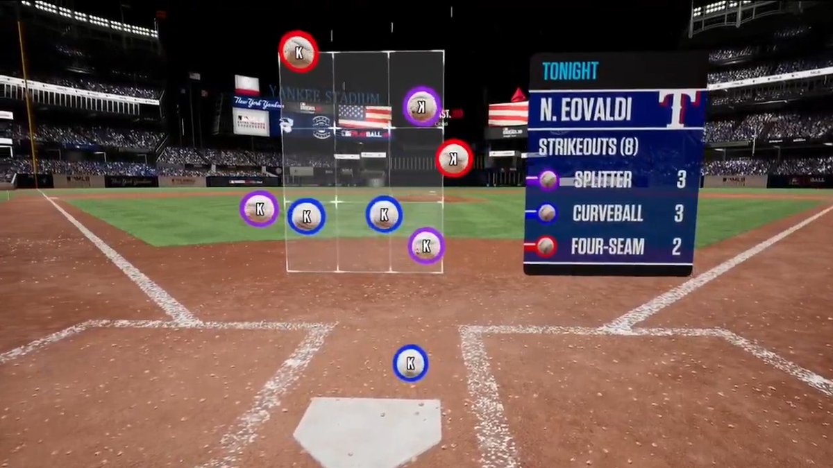 Nasty Nate had the splitter, curveball and four-seamer working tonight 🔥 📺 #MLBNShowcase presented by Goodyear