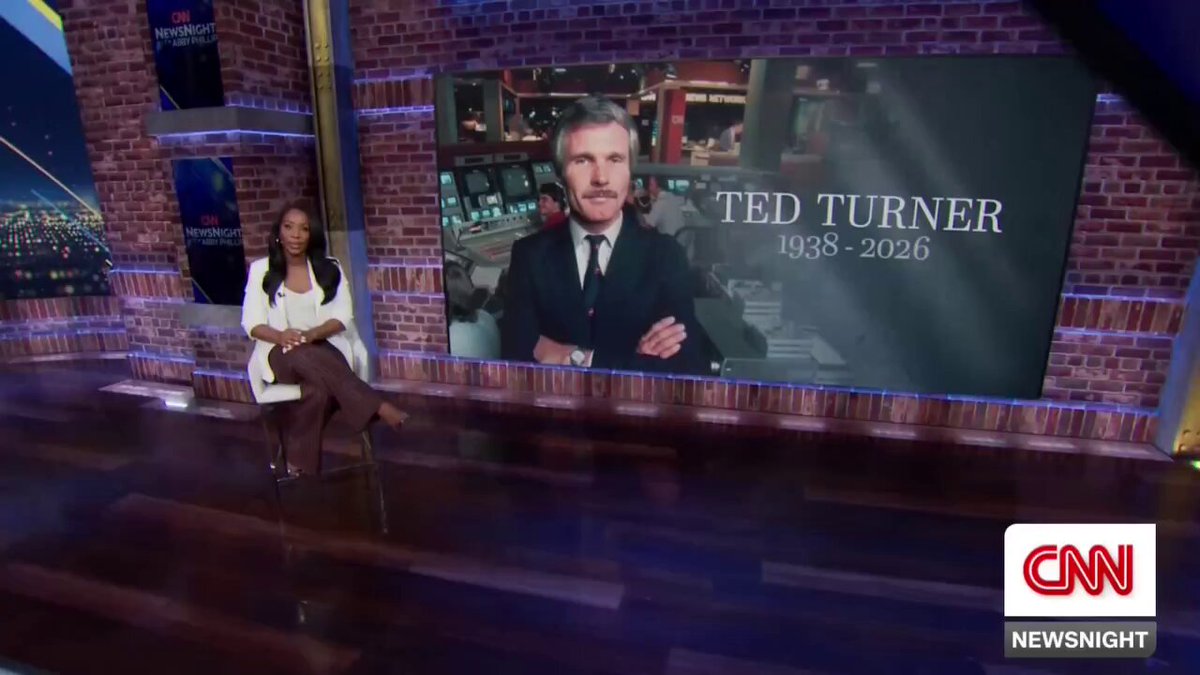 Abby Phillip honors television pioneer and CNN founder Ted Turner. Abby D. Phillip