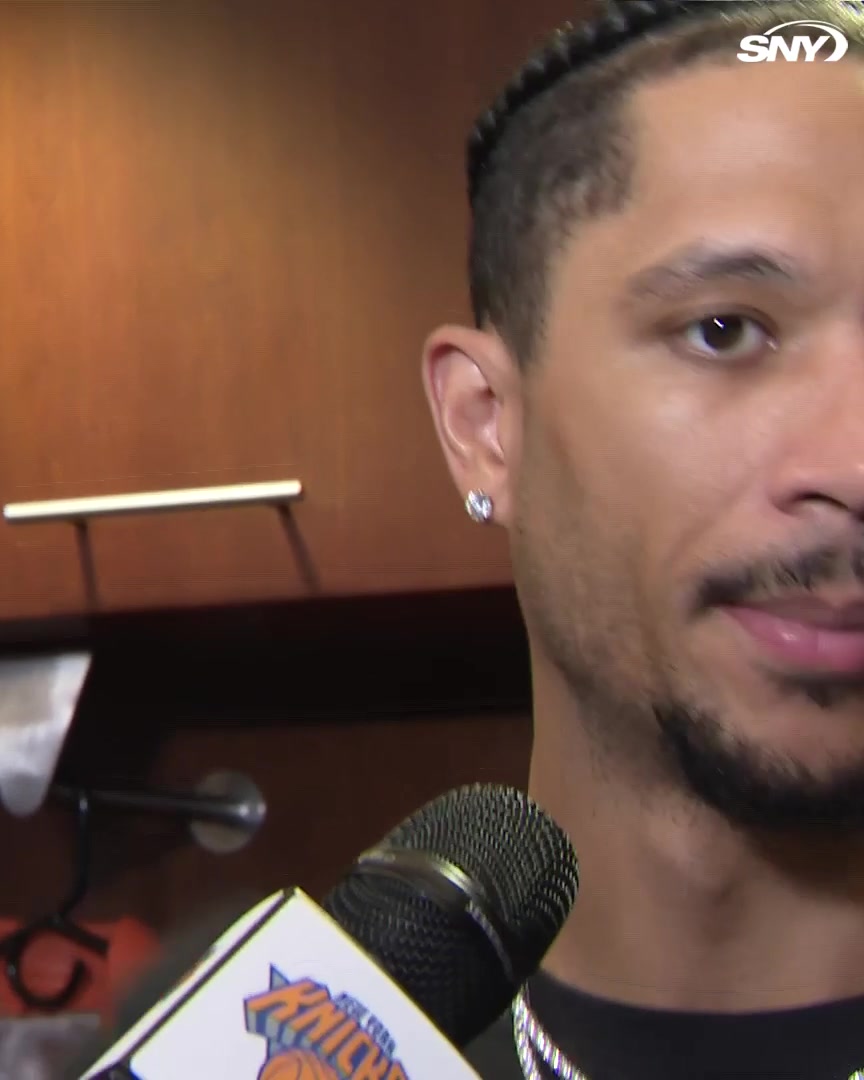 Josh Hart was asked what the biggest difference was for the Knicks defending Tyrese Maxey in the second half: "Mikal Bridges. He did what he does."