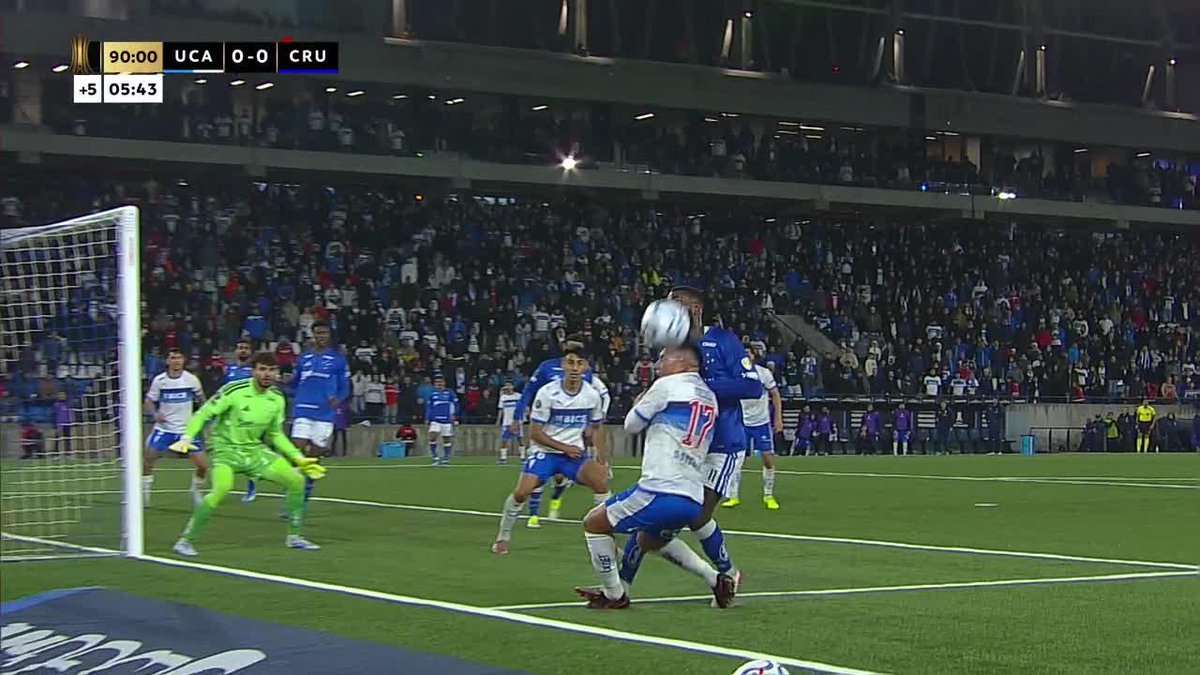 ¡Pidieron penal! Atención a la última jugada de U. Católica vs. Cruzeiro. 📺 Mirá TODA la CONMEBOL #Libertadores por #DisneyPlus Plan Premium