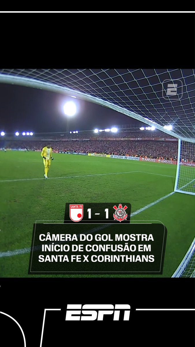 Veja como se iniciou a confusão após o jogo entre Independiente Santa Fé e Corinthians! Assista aos jogos da CONMEBOL Libertadores pela ESPN no Plano Premium do #DisneyPlus! #LibertadoresNaESPN