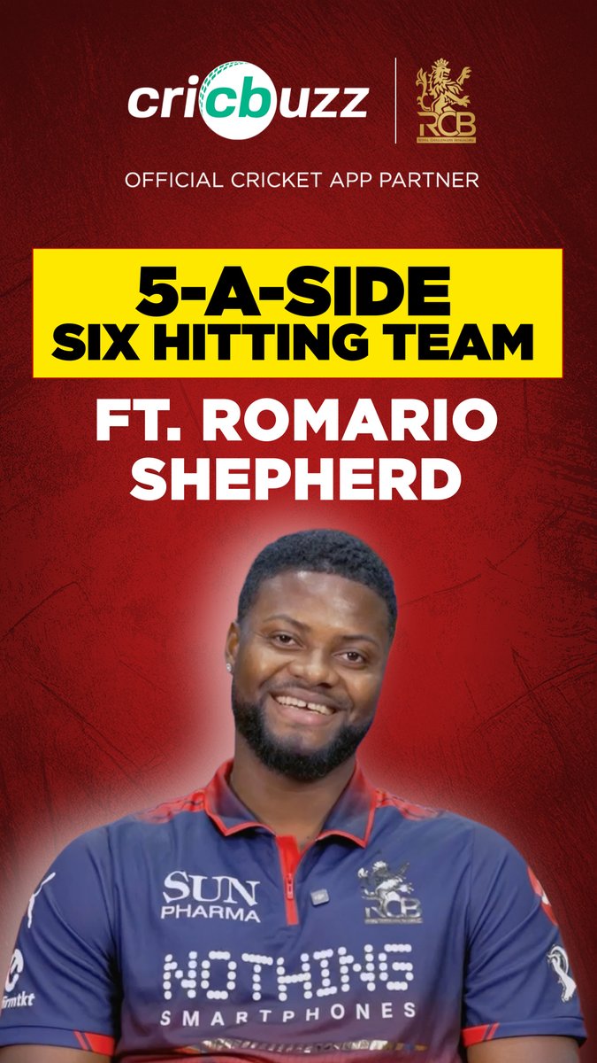 5-A-Side Six Hitting Team ๐ Who does Romario Shepherd pickโ Watch NOW! Royal Challengers Bengaluru