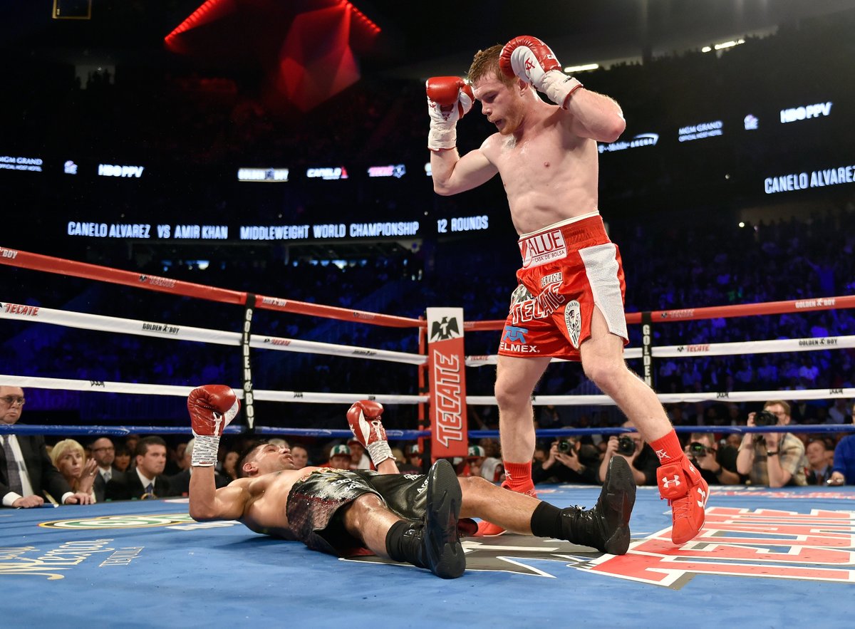 10 years ago today, Canelo Alvarez delivered one of the coldest knockouts of all time against Amir Khan 🥶