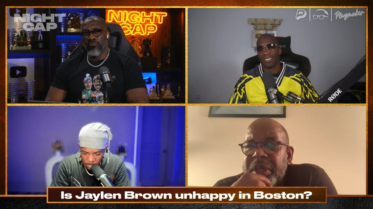 Celtics legend Cedric Maxwell reacts to rumors of Jaylen Brown growing frustrated with the Celtics organization 👀 "Getting paid $300M and pissed off? I'm not pissed, I'm good!." - Cedric shannon sharpe | Chad Johnson | isojoe | #Nightcap