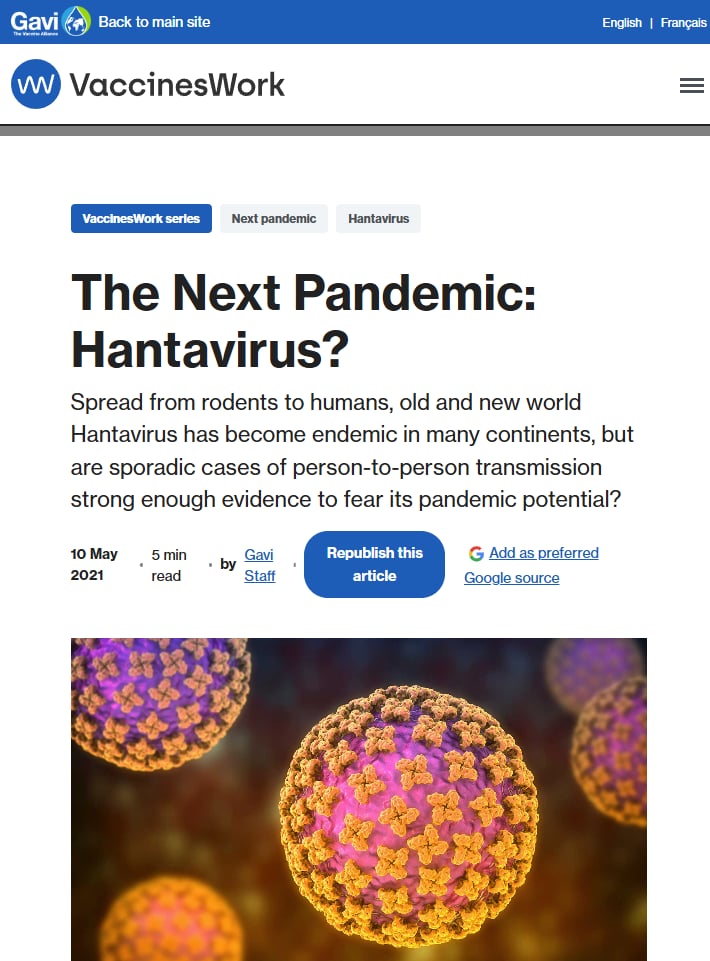 Hantavirus Psyop 🦠🏥⚠️