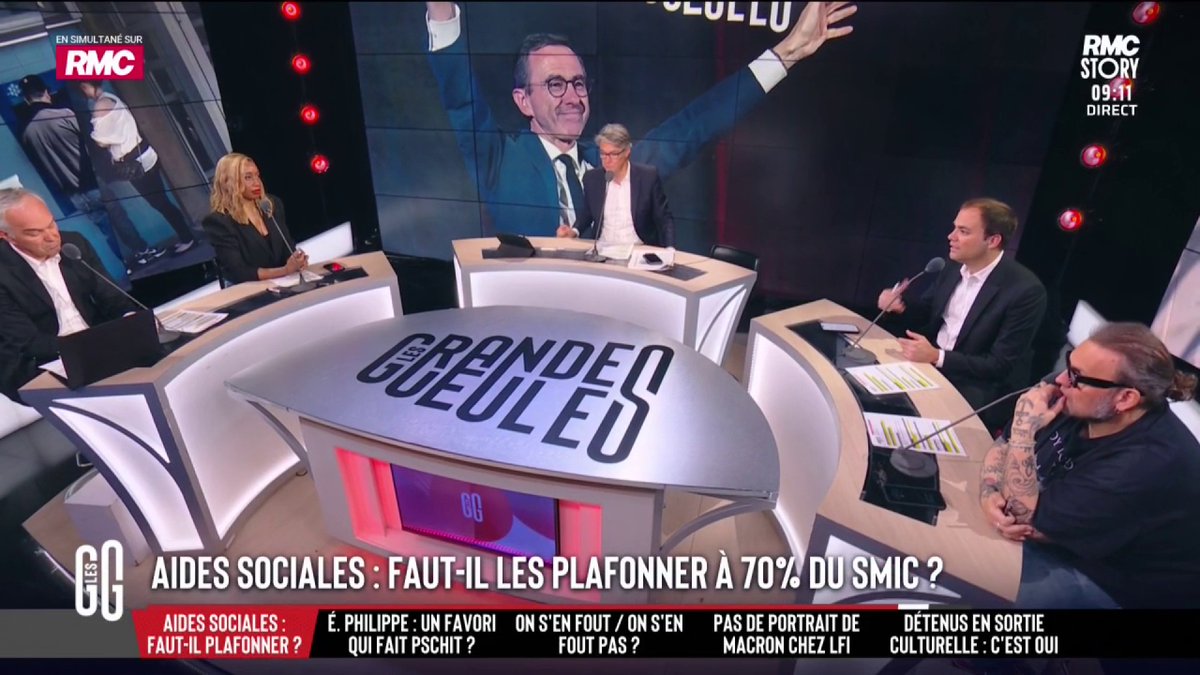 💶 Bruno Retailleau propose de plafonner les aides sociales à 70% du SMIC 🗣️ Charles Consigny : "C'est une mesure de bon sens. Après, vous allez dans un autre pays que la France : les gens n'ont pas ces aides mais font des petits boulots qui n'existent pas en France." #GGRMC