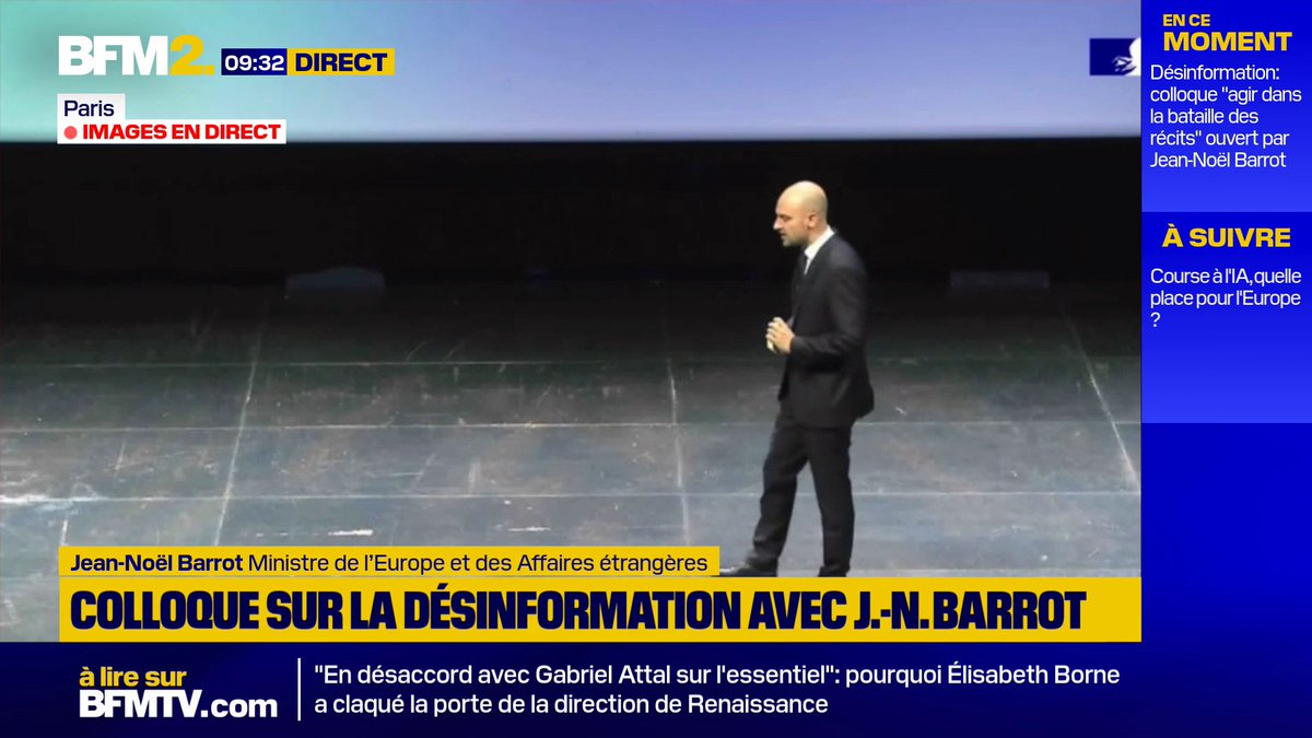 💬"French Response a tiré dans le mille et fait buguer la matrice" ➡️Jean-Noël Barrot annonce l'arrivée de French Response sur Tiktok, lors du colloque "Agir dans la bataille des récits" #BFM2