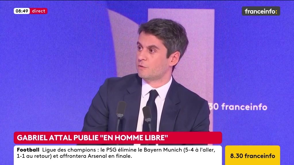 🔴 Expérience à Matignon : une forme de "duplicité" du président ? ➡️ "Il y a une forme d'incompréhension entre nous, pour le dire comme ça, qui fait que sur ces sujets, effectivement, les choses n'étaient pas très claires [...]", dit Gabriel Attal, ancien Premier ministre