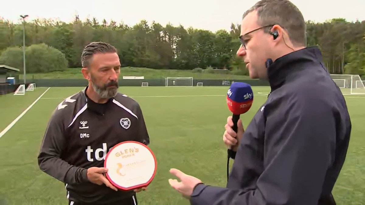 BREAKING: Hearts head coach Derek McInnes named Scottish Premiership Manager of the Season 🚨