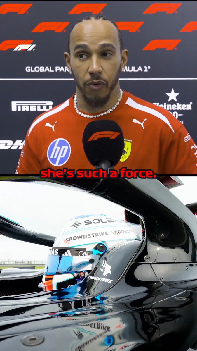 "She's such a force" 🥹 F1 Academy champion PIN DORIANE got behind the wheel of Lewis Hamilton's 2021 F1 car in April, with the seven-time champ's full support #F1 F1 Academy Mercedes-AMG PETRONAS F1 Team