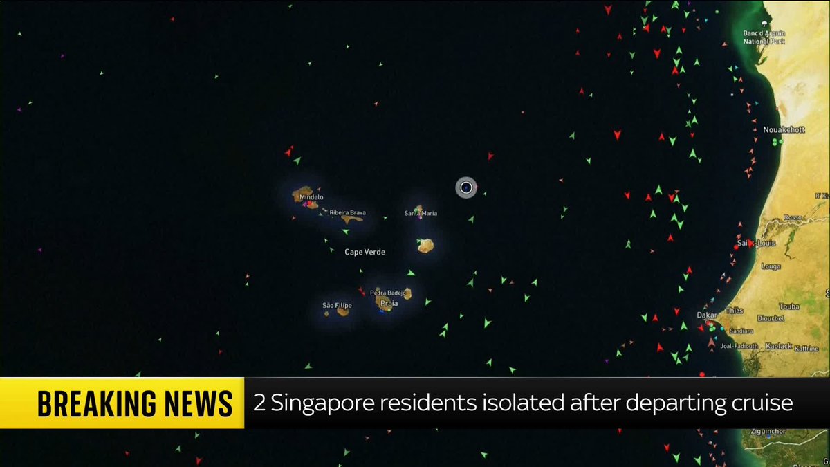 BREAKING: Two Singaporean residents are being isolated after departing the MV Hondius cruise 📺 Sky 501, Virgin 602, Freeview 233, and YouTube