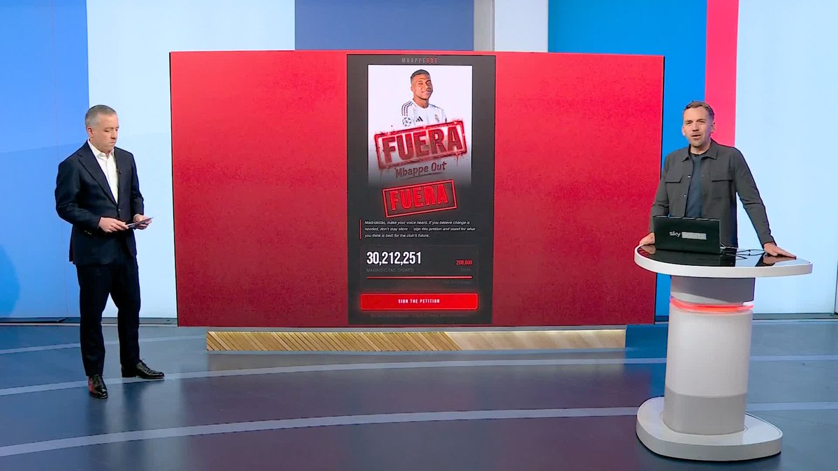 "He's become the scapegoat at Real Madrid" 🗣️ Kaveh Solhekol explains the current situation with Kylian Mbappe following an online petition calling for him to leave Real Madrid reached 30 million signatures ⚪️