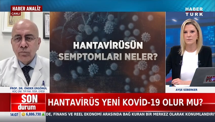 📌Hantavirüs insandan insana bulaşır mı? Hantavirüs pandemisi riski var mı? Akademisyen Prof. Dr. Önder Ergönül #HaberHattı'nda değerlendirdi.