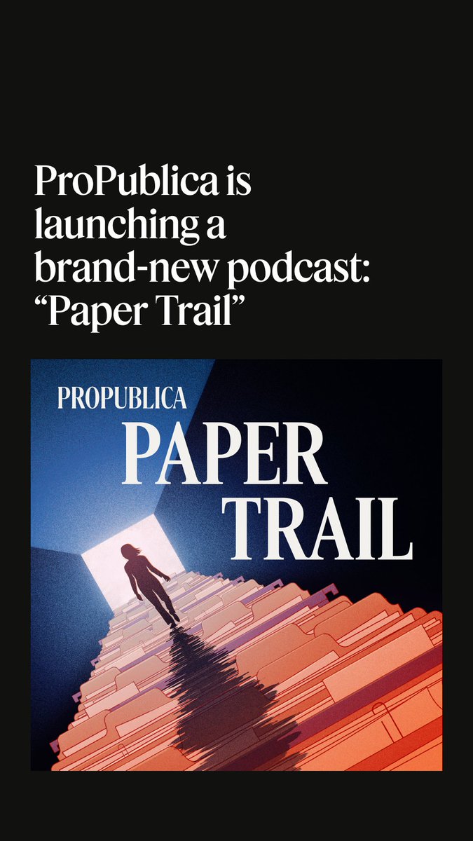 NEW: Introducing “Paper Trail,” ProPublica’s new podcast. Each episode, we’ll take you inside an investigation, uncovering hidden facts and secrets — and doing what we do best: showing you the receipts. ▶️ Subscribe wherever you get your podcasts: