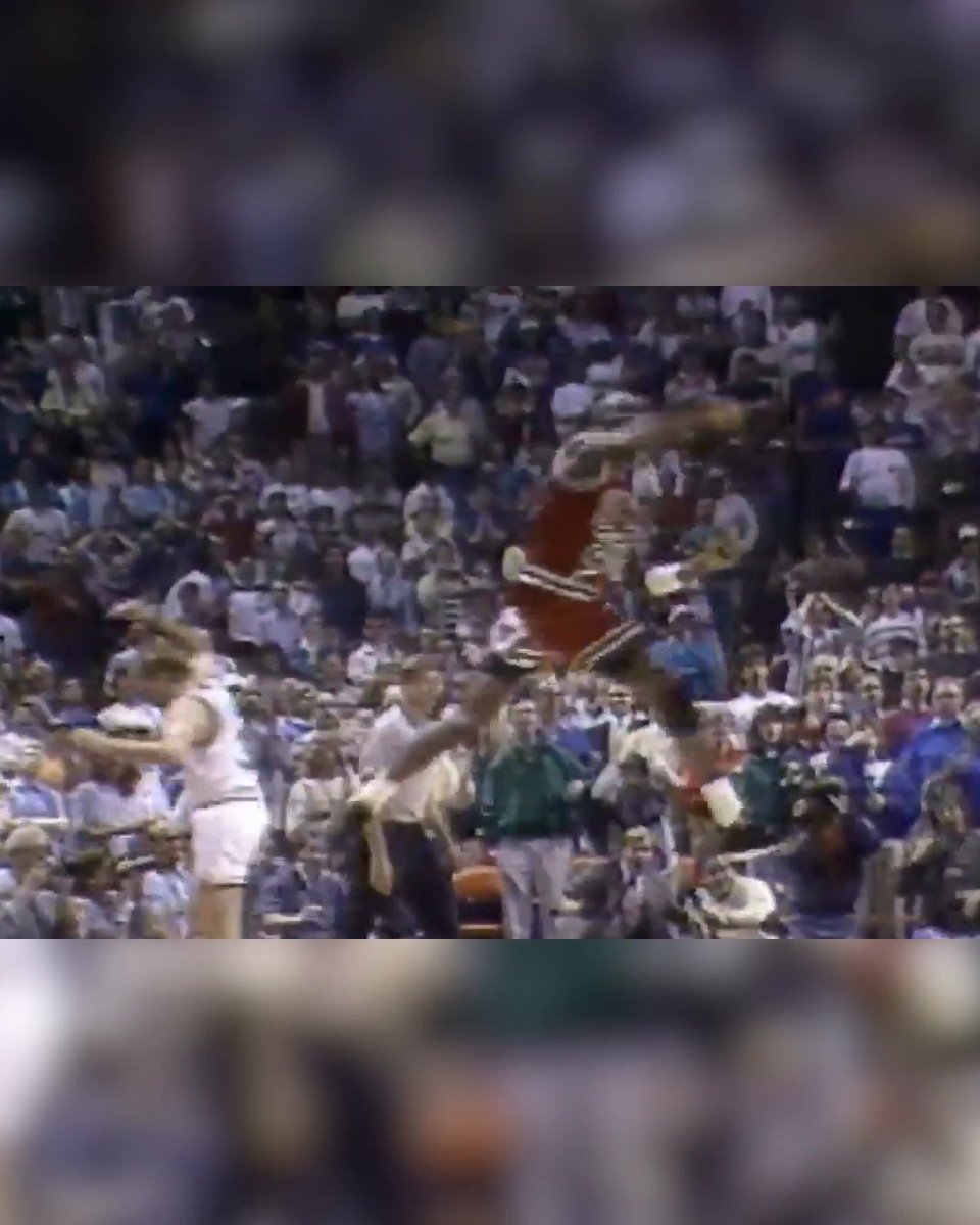 On this date in 1989, Michael Jordan made "The Shot". The buzzer-beater jumper over Craig Ehlo gave the Bulls a one-point win in a winner-take-all Game 5 in the first round over Cleveland. The game featured a wild closing sequence: ➡️ MJ makes a basket with 6 seconds left to give the Bulls a 99-98 lead ➡️ Ehlo makes a layup with 3 seconds left to give the Cavs a 100-99 lead ➡️ MJ makes "The Shot"