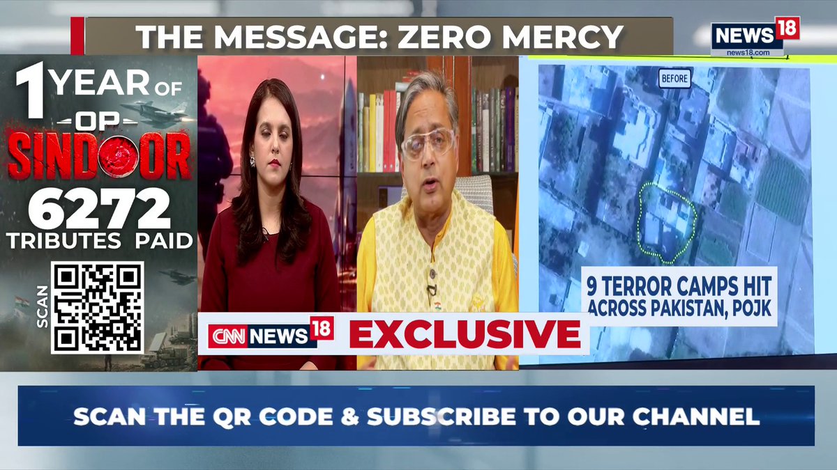 #BreakingNews | India’s 88-Hour Strike That Shook Terror Camps Across Border | How Operation Sindoor Became India’s Defining Counterterror Operation Of 2025 Operation Sindoor Anniversary: India Honors Brave Forces Behind Massive Retaliatory Mission Poonam Burde in EXCLUSIVE conversation with Shashi Tharoor Shashi Tharoor: We were only making calibrated strike on terror camps this was my answer to Washington and the world Shashi Tharoor: We have demonstrated our determination not to allow terrorism go unpunished #OperationSindoor #IndianArmy #IndianArmedForces #PahalgamAttack #IndianAirForce | Akanksha Swarup