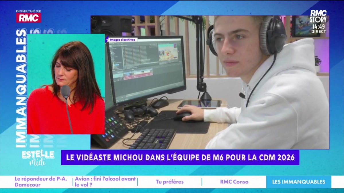⚽ Michou va couvrir la Coupe du monde avec M6 🗣️ "Il est incompétent. Parce qu’il a des millions de followers, il devient porte-parole. Il y a plein de gens qui ont toute la légitimité qui galèrent… et ils sont remplacés pour ça", dénonce Pierre Rondeau #EstelleMidi