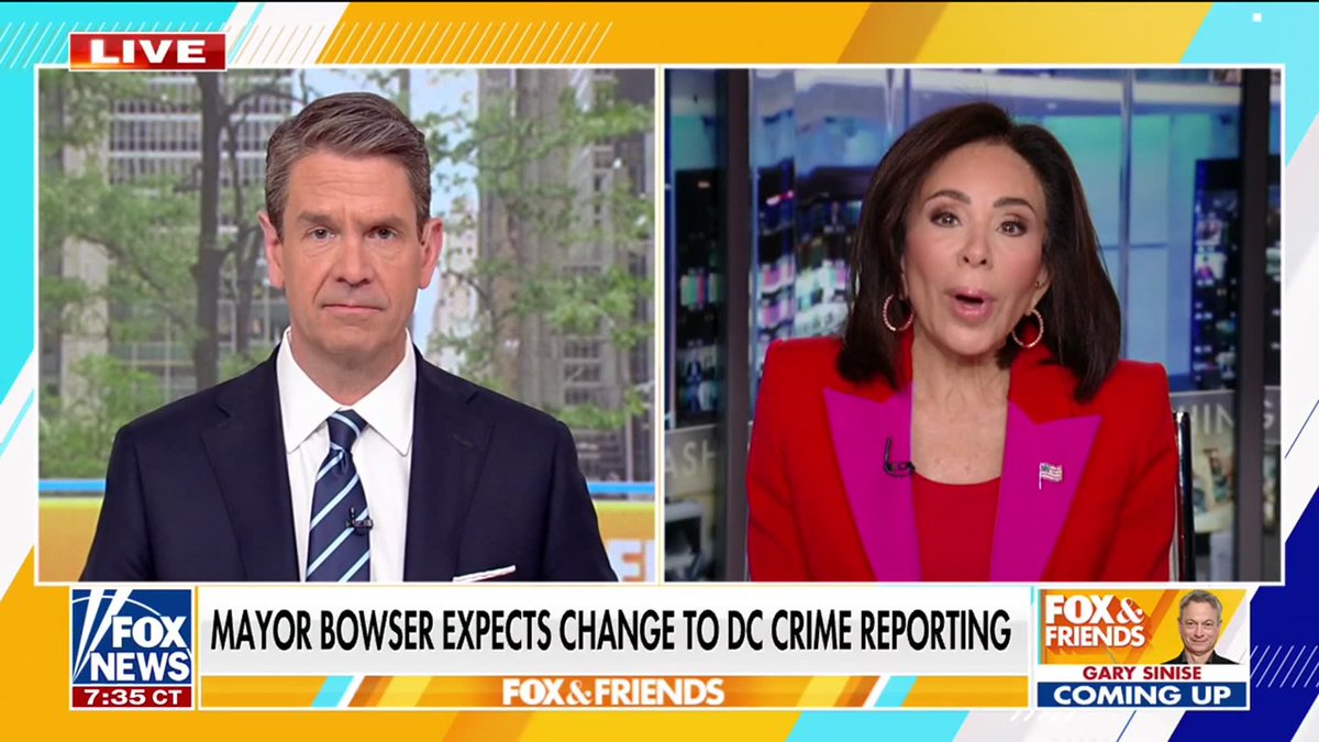 JUST IN: U.S. Attorney for D.C. Jeanine Pirro reveals a massive investigation into the "intentional downgrading" of crime statistics in the nation’s capital to make the District appear safer than it actually was. Pirro’s office interviewed over 50 witnesses and reviewed 6,000 police reports, uncovering a systemic effort to manipulate data and leave victims unprotected. She credited President Trump for intervening to provide the resources necessary to restore law and order. "Well, my office started an investigation in August of 2025. And we interviewed, well over 50 witnesses, 6,000 separate police reports. And what we found was that there was an intentional downgrading of crime to make it look as though crime are not as serious as it were. and let me tell you, accurate crime reporting is non-negotiable." | FOX & Friends Griff Jenkins
