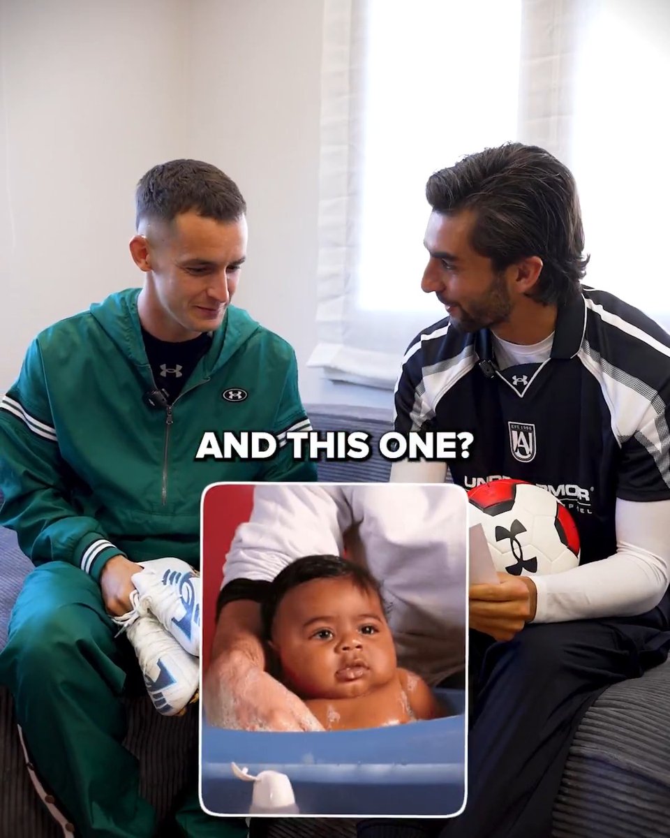 Marc Casadó and Ferran Torres guess their teammates by their baby photos 👶