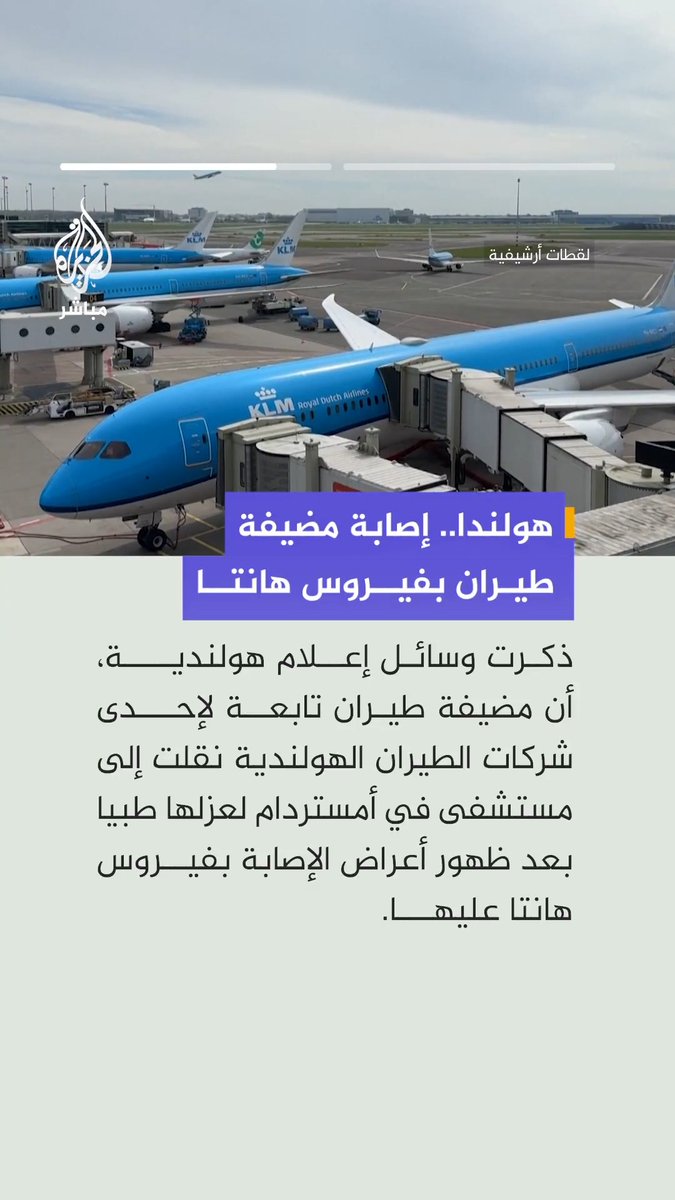 وسائل إعلام هولندية: إصابة مضيفة طيران بفيروس هانتا بعد مخالطتها امرأة توفيت بالفيروس منذ أسبوعين