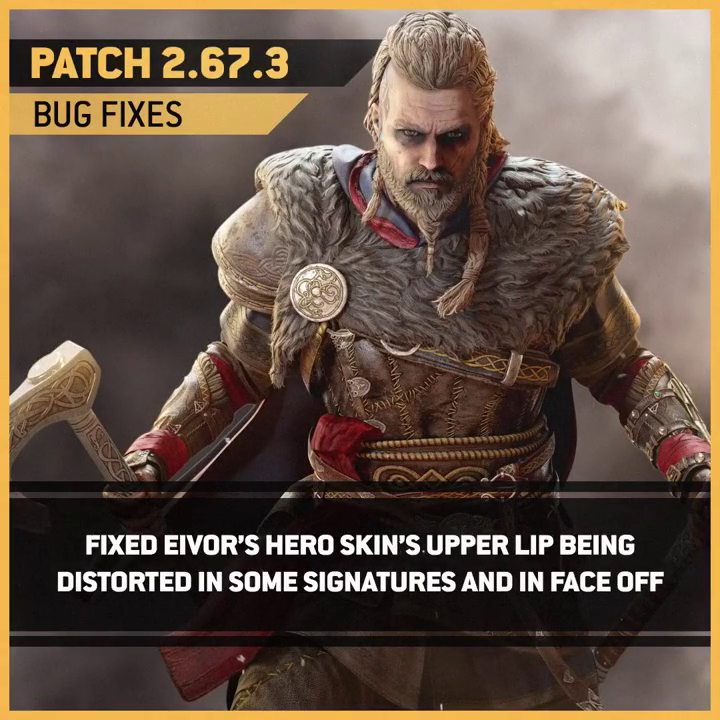 A Live Patch is coming to you fast this morning! Shoutout Eivor for getting serious about the task at hand. ⚔️