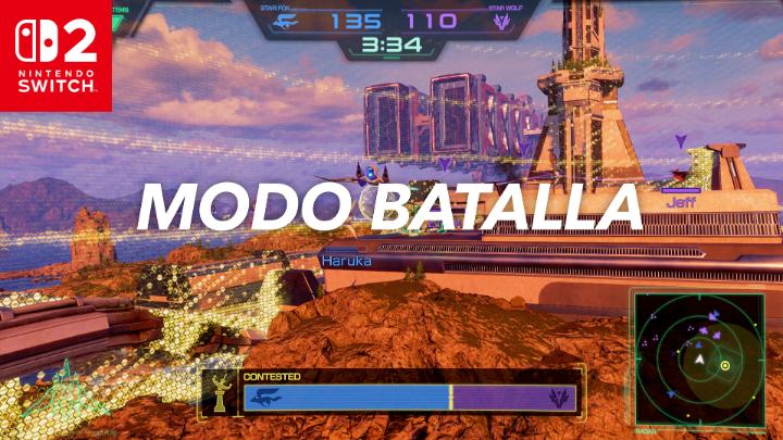 Al jugar en línea, toca dividirse en dos equipos: Star Fox y Star Wolf se verán las caras en enfrentamientos de 4 contra 4 para superar misiones y derribar a los enemigos hasta lograr la mayor puntuación. También se puede jugar mediante GameShare, ¡de manera local o por GameChat!