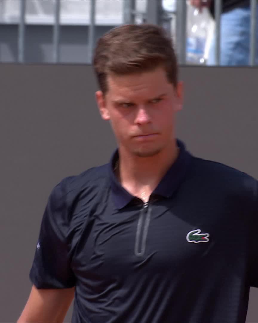 Picking up where he left off 💪 Madrid Semi-Finalist Alexander Blockx keeps his impressive form going as he opens his Rome account with a 4-6 6-1 6-3 win over Cina 🔥 #IBI26