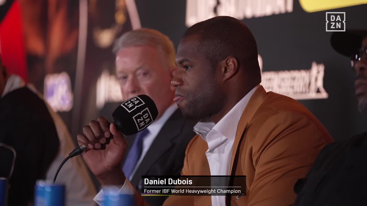 "I heard you called me the dustman... I'm gonna collect the trash boy!" ๐ฎ Daniel Dubois ๐๏ธ Buy WARDLEY vs DUBOIS HERE --> #WardleyDubois | May 9 | Live Exclusively on DAZN โช๏ธ