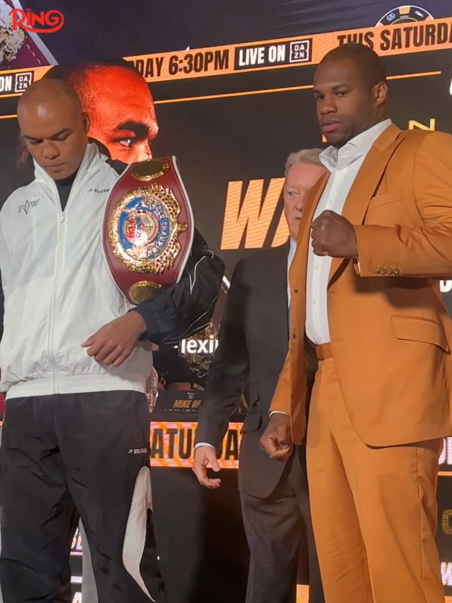 Fabio Wardley and Daniel Dubois face off just two days out from their WBO heavyweight world title fight, live on DAZN 👀