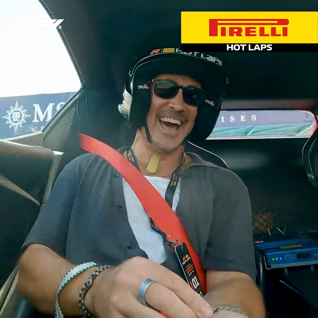 "That was just extraordinary" 👊 Heading out for a Pirelli Motorsport Hot Lap in Miami with Colin Farrell! 💨 #F1 #F1PirelliHotLaps #MiamiGP