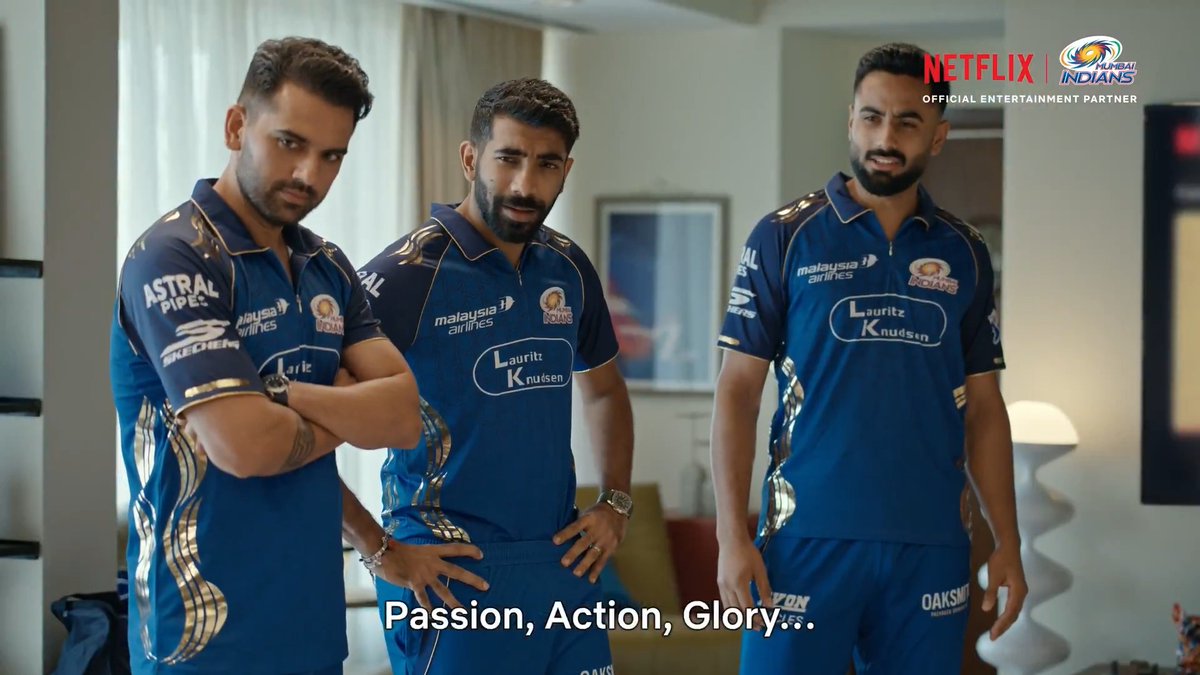 Time for a different kind of action thriller 🎬🔥 Netflix, the Official Entertainment Partner of Mumbai Indians. #ChillLikeAChampion Mumbai Indians Sunil Grover
