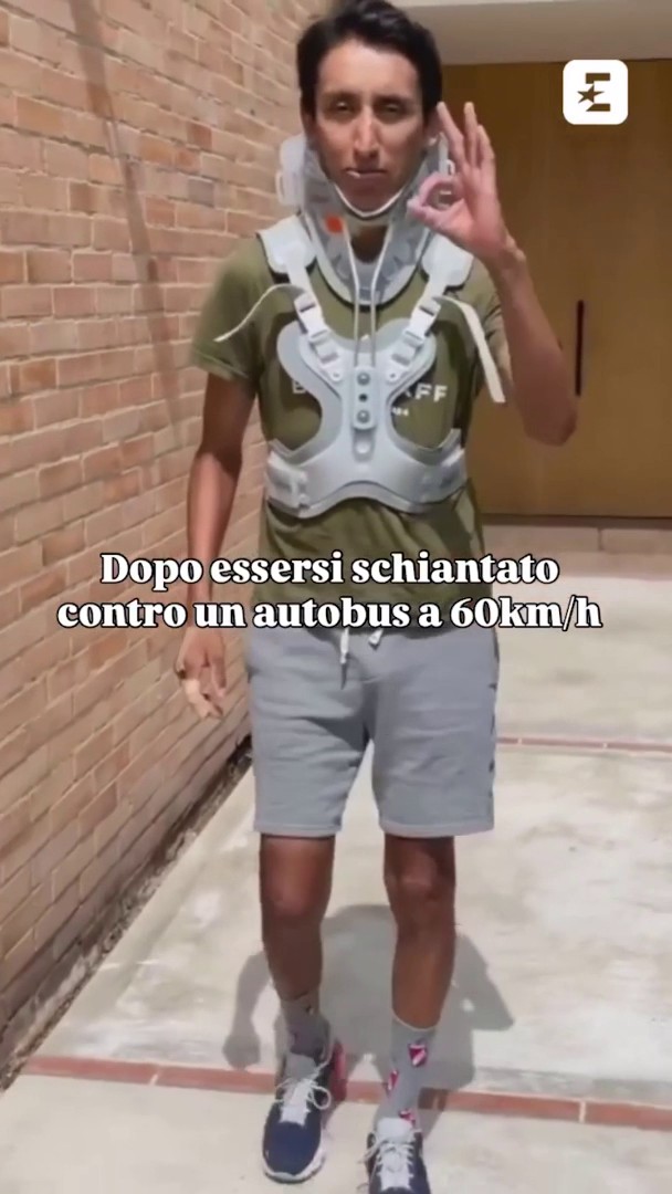 A gennaio 2022 Egan Bernal è vittima di un incidente in allenamento, si schianta contro un bus a 60km/h. Poteva rimanere paralizzato. Poteva perdere la vita. 💔 Il 16 maggio 2025, Bernal è tornato protagonista al Giro d’Italia. Ha resistito in salita. Ed è arrivato terzo alle spalle di Ayuso e Del Toro nell'arrivo in salita di Tagliacozzo 🥹 Domani parte il Giro d’Italia 2026 💗⏳