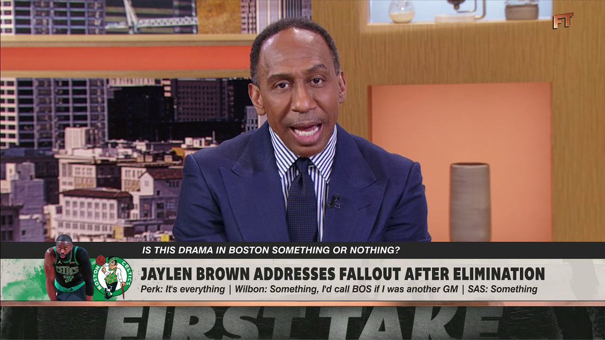 "He needs to be quiet ... unless you're trying to get traded." Stephen A Smith reacts to Jaylen Brown doubling down on his previous comments 😳