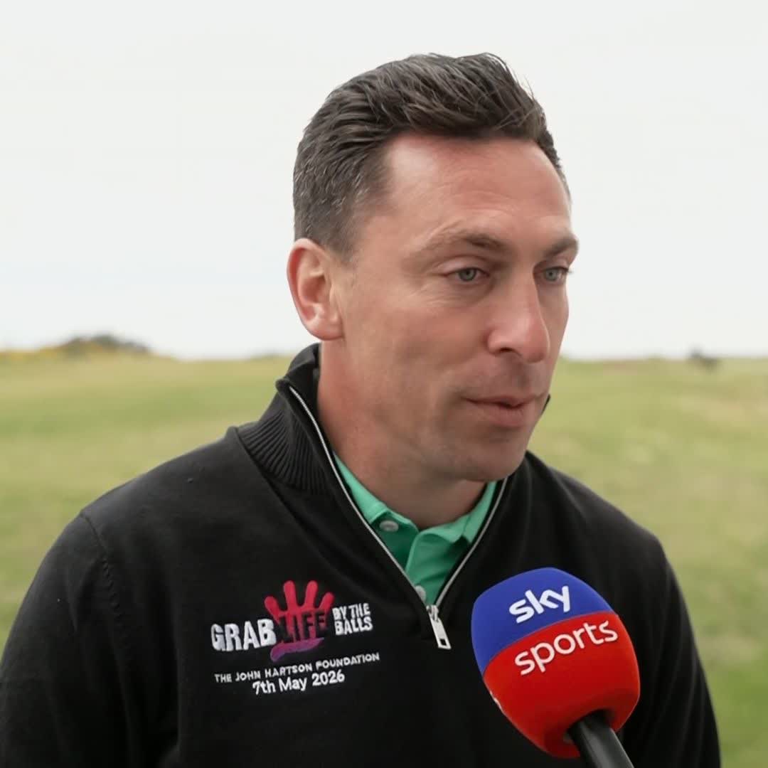 🗣️ "I still think it's in Celtic's hands..." We spoke to former Hoops captain Scott Brown at John Hartson FND golf day about the Premiership title race and Celtic vs Rangers this Sunday, live on Sky 📺