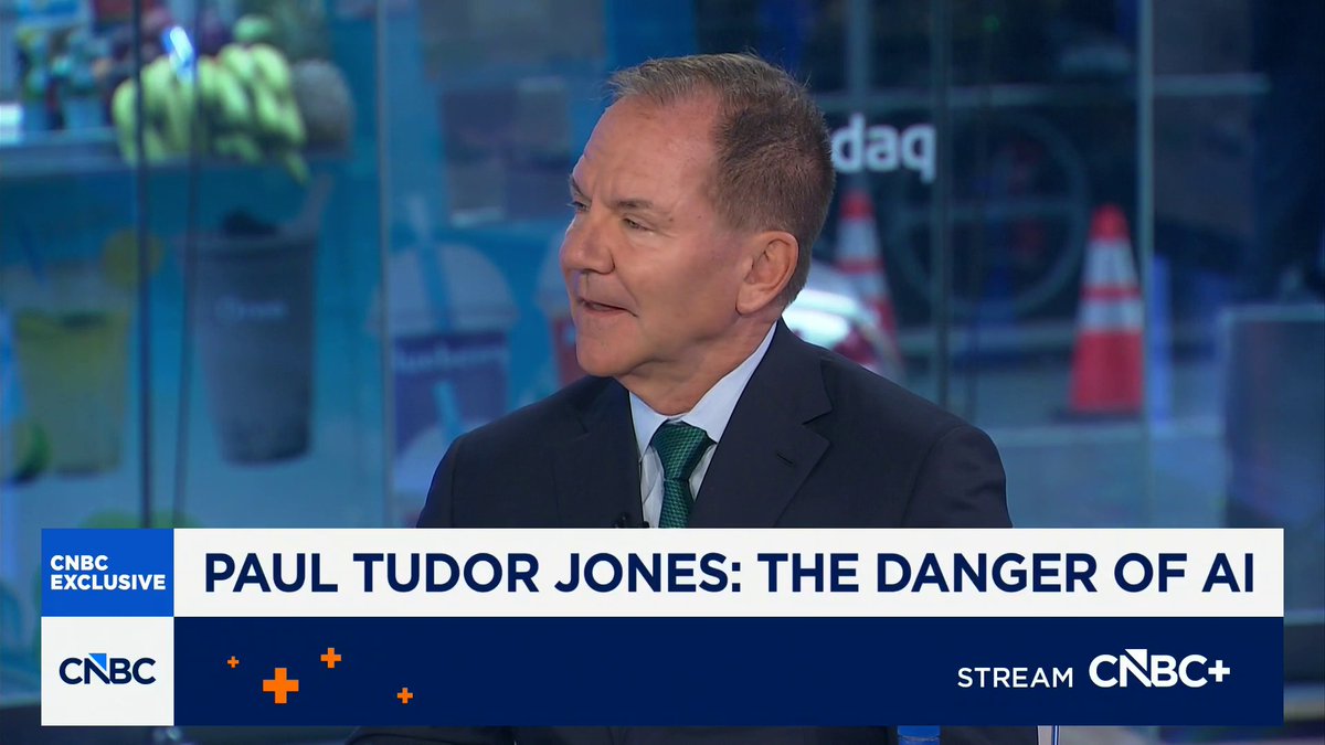 "I bought more AI stocks," says @PTJ_Official. "It's a crazy, crazy time."