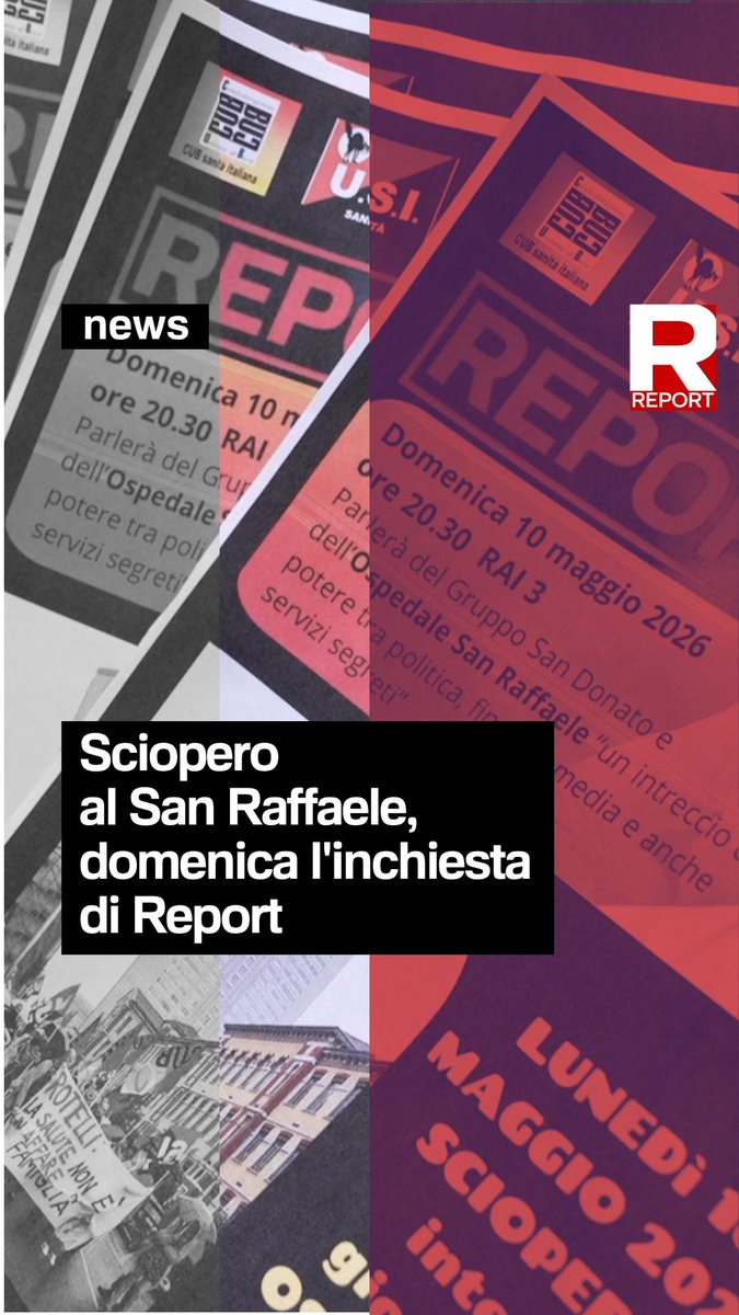 Volantini per denunciare le loro condizioni di lavoro: così i lavoratori del San Raffaele annunciano lo sciopero del 18 maggio e richiamano l’attenzione sulla prossima puntata di Report, che si occuperà proprio del San Raffaele. Domenica dalle 20.30 su Rai3👇